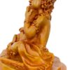 Bal Krishna with Butter Pot – Polyresin Marble Sculpture (7 inch)