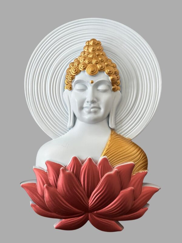 Lotus Serenity – Buddha Wall Hanging Frame (13 inch)