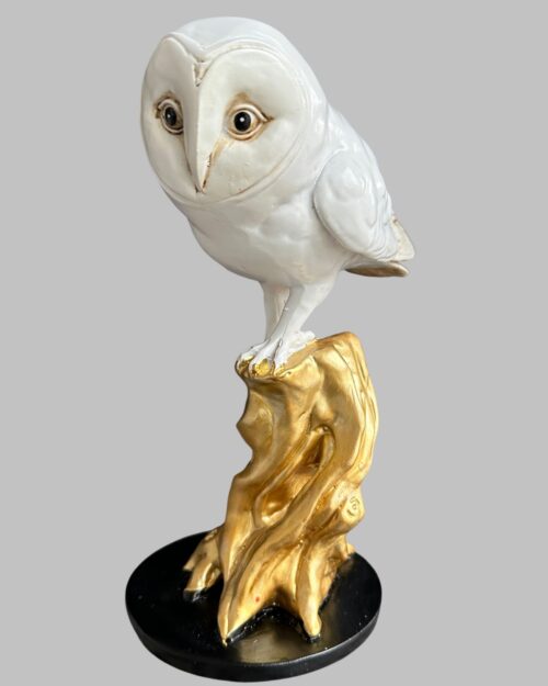 Wisdom Perch – Owl Sculpture (9 inch)