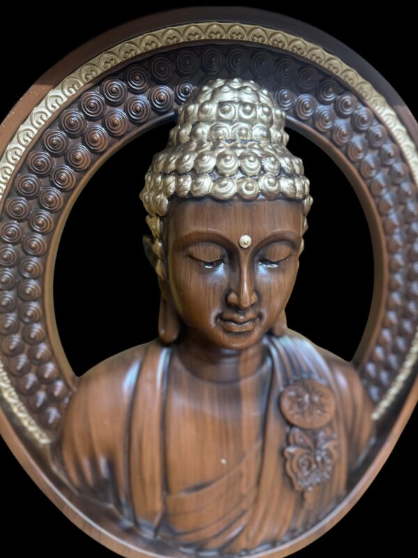 Serenity Circle – Buddha Wall Hanging Frame (17 inch)