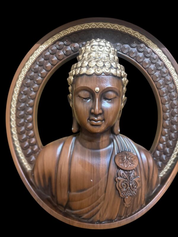 Serenity Circle – Buddha Wall Hanging Frame (17 inch)