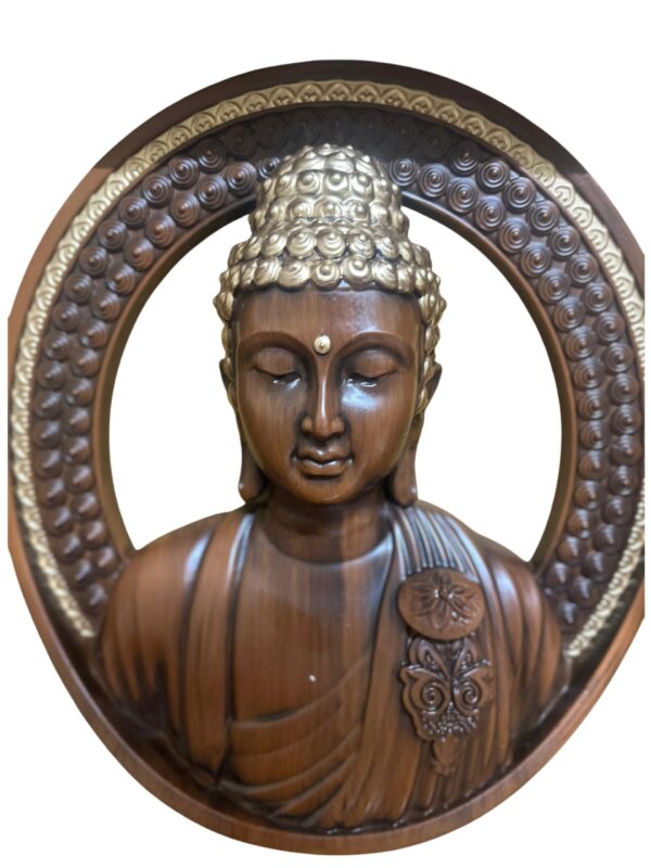 Serenity Circle – Buddha Wall Hanging Frame (17 inch)