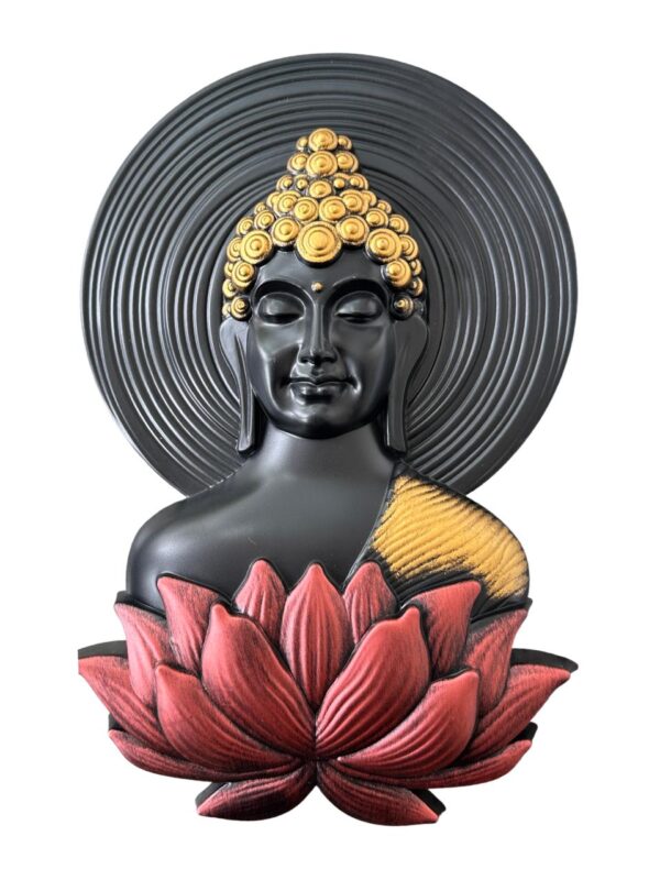 Lotus Serenity – Buddha Wall Hanging Frame (13 inch)