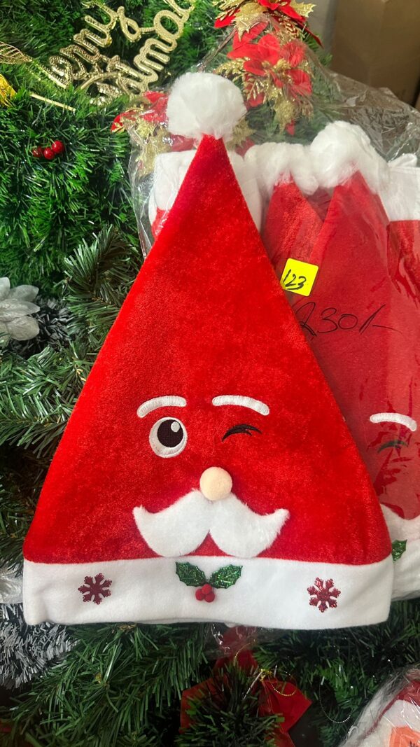 05bcab66-299a-4ea0-b0c2-d063ebf667fd Winking Santa Christmas Hat