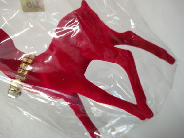 Red Velvet Reindeer Christmas Decor – 150g