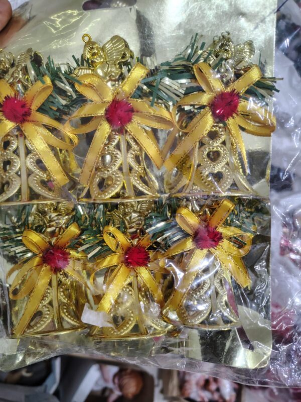 161f527f-af00-4deb-85c7-eae5a953fed9 Golden Angel Bell Ornaments – Set of 6