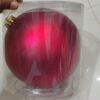 Large Christmas Hanging Ball Ornament – Single Piece (Red/Gold)