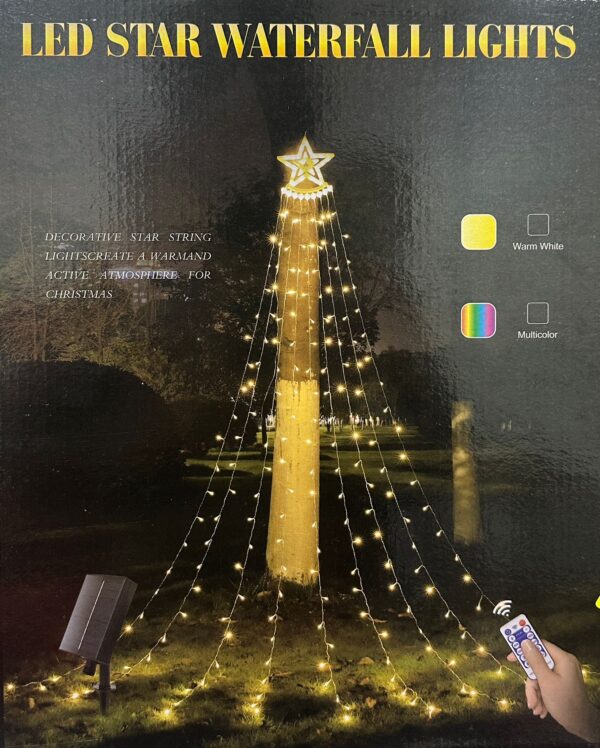 LED Star Waterfall Lights – with Remote Control