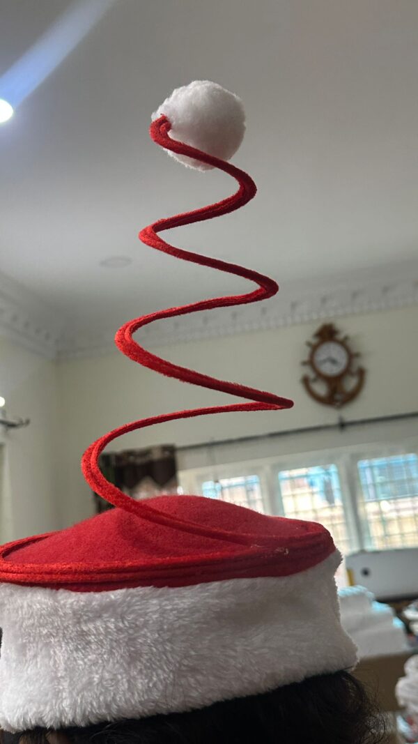 Spiral Christmas Santa Hat – Fun Holiday Headwear