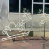 ✨ LED Santa Sleigh & Reindeer Light – 3 Piece Combo with Stand