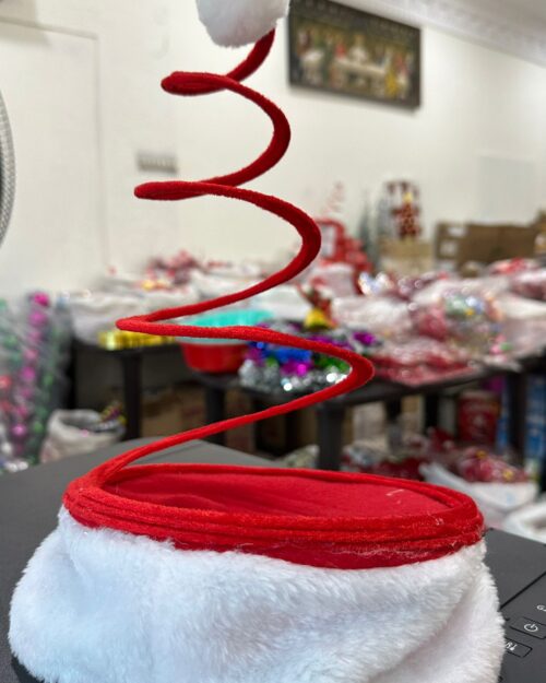 Spiral Christmas Santa Hat – Fun Holiday Headwear