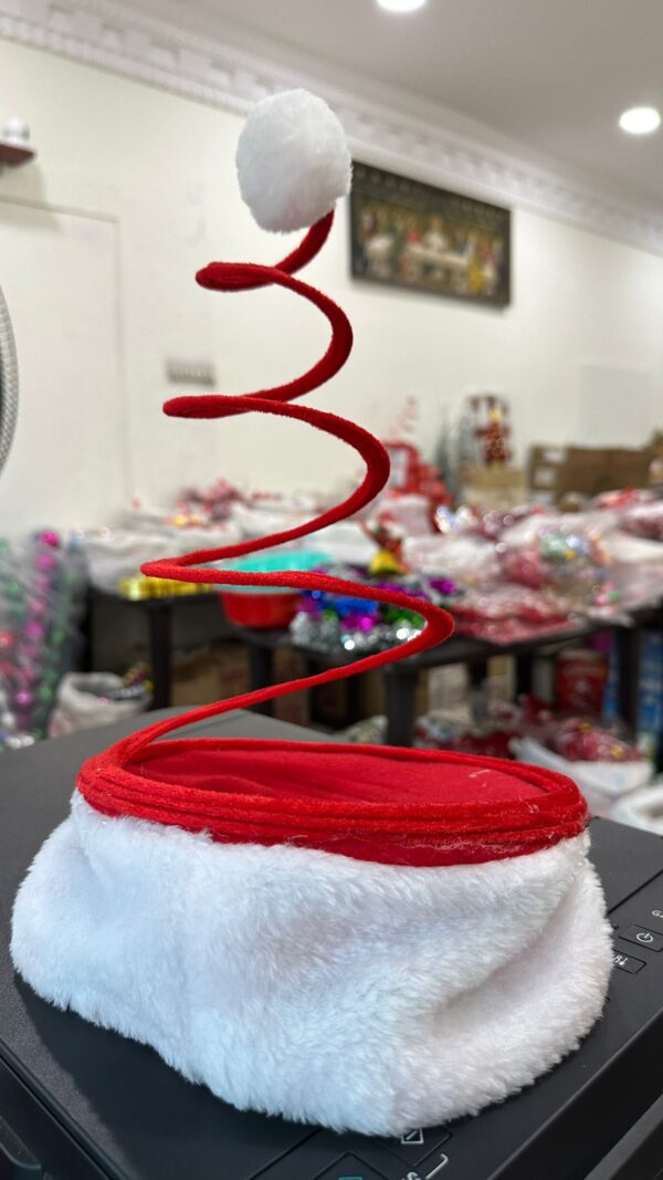 Spiral Christmas Santa Hat – Fun Holiday Headwear