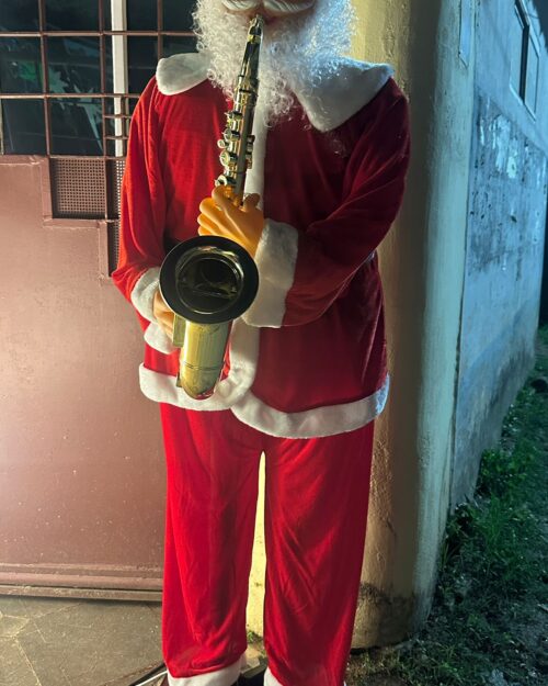 6-Feet Musical Saxophone Santa