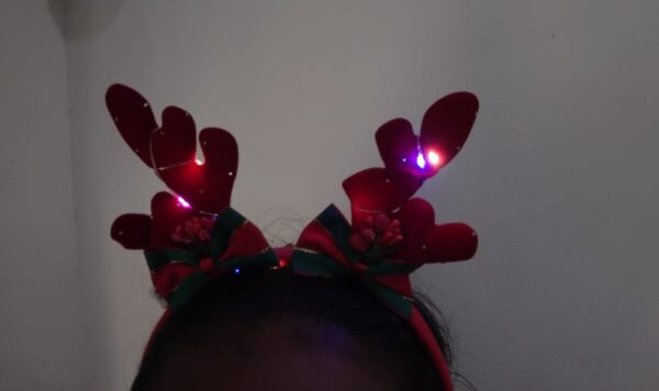 LED Christmas Reindeer Antler Headband