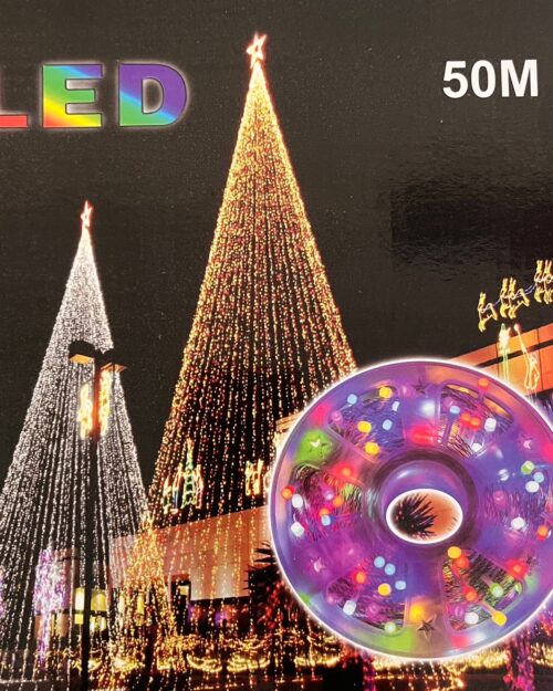 ✨ 50 Meter Warm LED Crystal Ball String Light – Premium Decoration Light