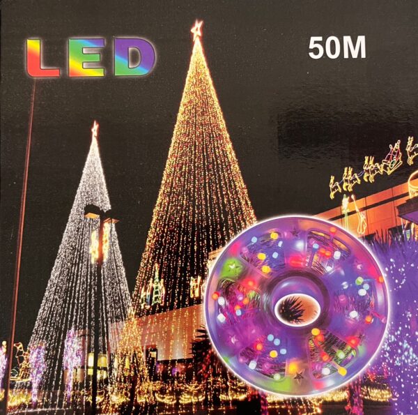 ✨ 50 Meter Warm LED Crystal Ball String Light – Premium Decoration Light