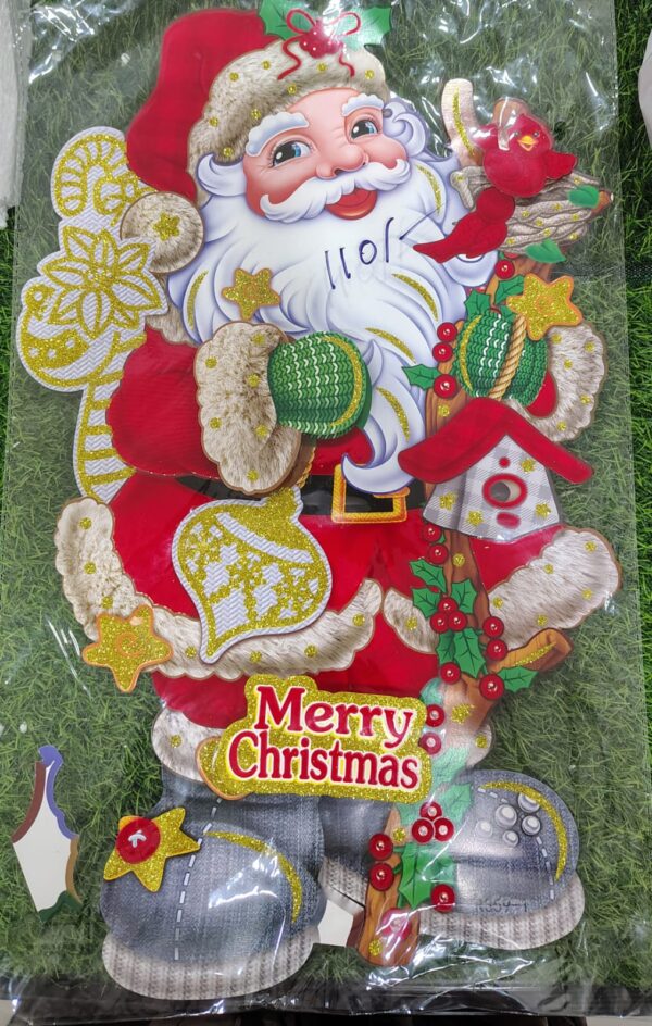 Merry Christmas Decorative Wall Hanging – Festive Glitter Banner