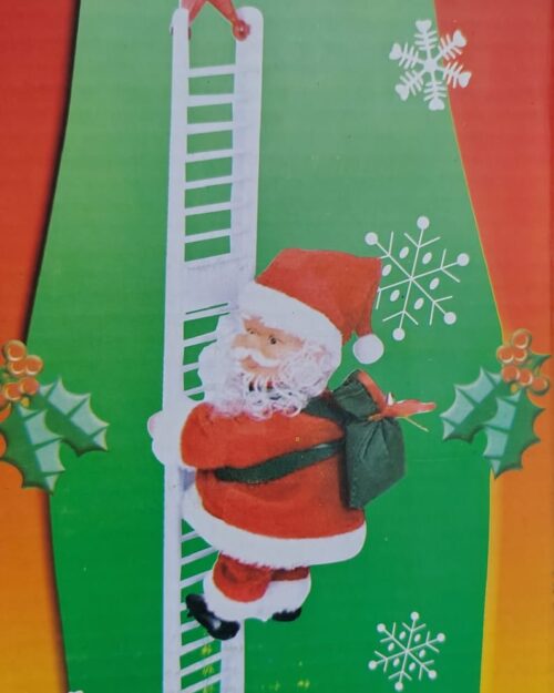 Climbing Santa on Ladder – Animated Christmas Decoration