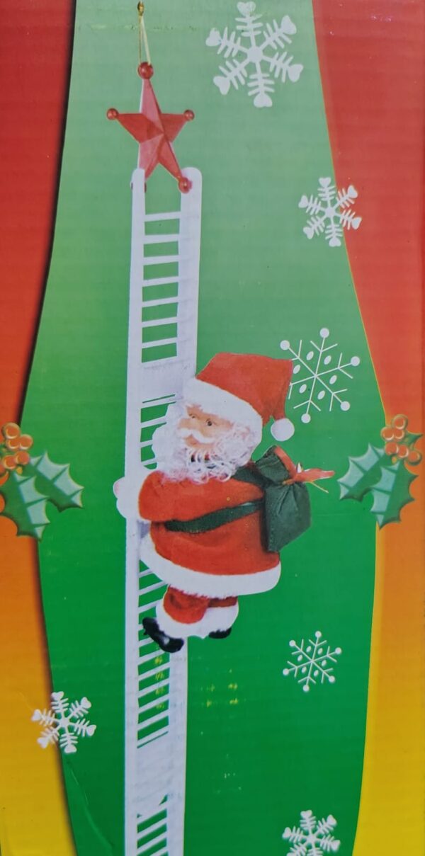 Climbing Santa on Ladder – Animated Christmas Decoration