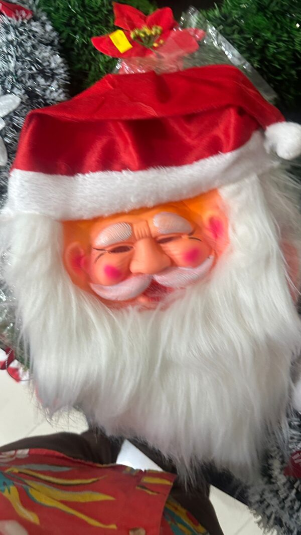 5b659def-292b-4bdc-8faa-f060e561566d Kids Santa Mask with Soft Beard & Cap