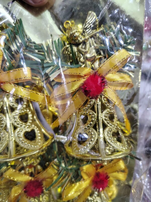 5ede8b2e-45a1-457d-9f7b-8380a26c0412 Golden Angel Bell Ornaments – Set of 6