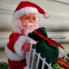 Animated Santa with Gift Cart – Christmas Ornament