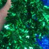 ✨ Green Metallic Christmas Tinsel – 2 Meter