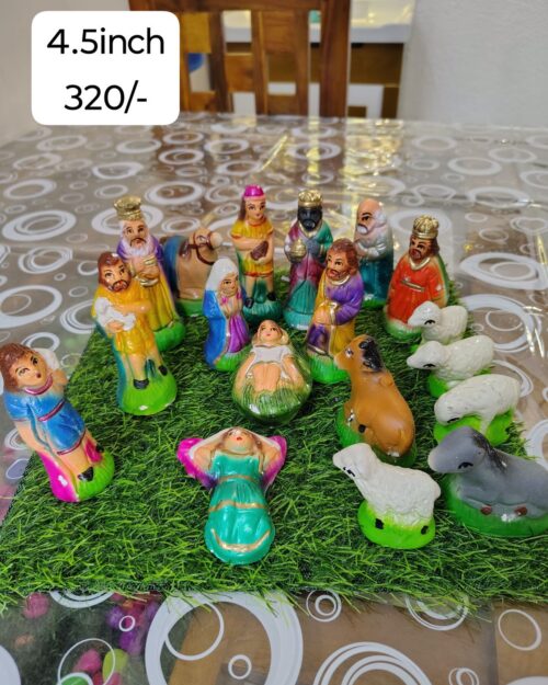 Plaster of Paris Crib Set – 4.5 Inch