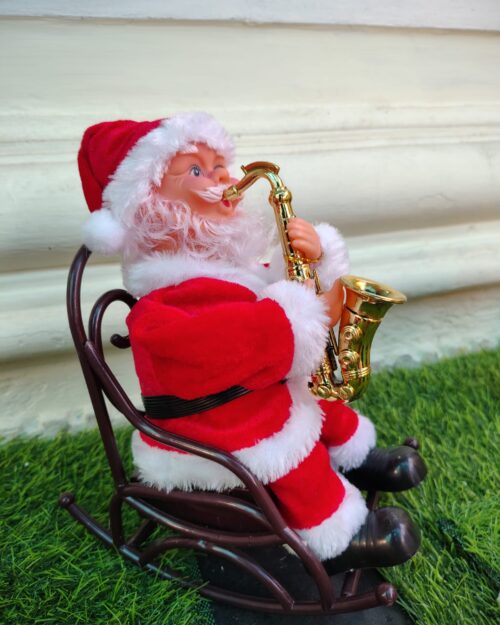 Animated Musical Santa Claus – Saxophone Playing