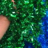 ✨ Green Metallic Christmas Tinsel – 2 Meter