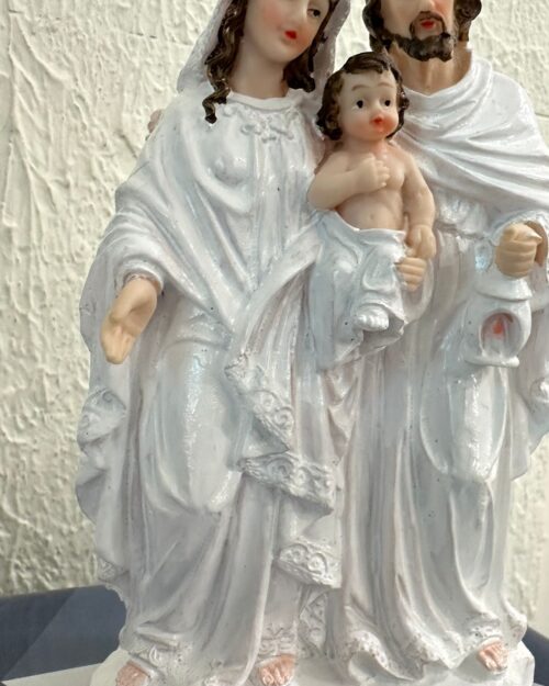 Holy Family Statue – 8 Inch | White Polyresin | Premium Finish