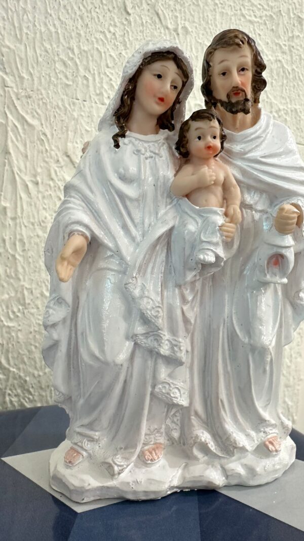 Holy Family Statue – 8 Inch | White Polyresin | Premium Finish