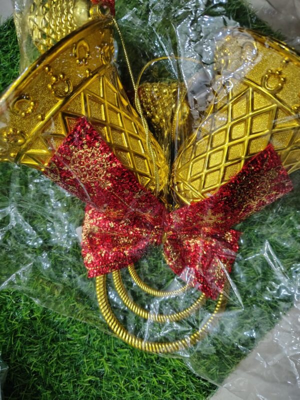 Golden Christmas Hanging Bells – 250g