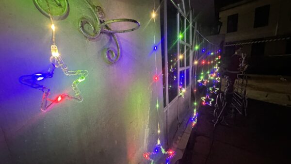 Star + Reindeer Curtain LED Light