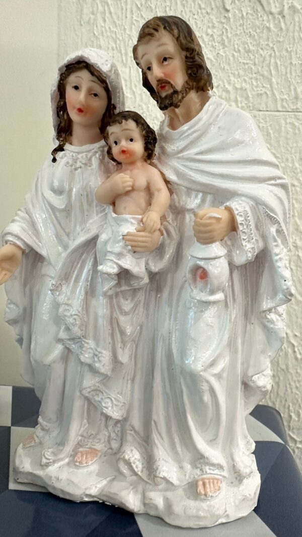 Holy Family Statue – 8 Inch | White Polyresin | Premium Finish