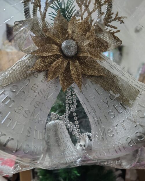 80961d63-0300-497f-9f77-3a6e3fd6c141 Silver & Gold Christmas Bell Hanging – 250g