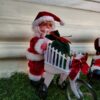 Animated Santa with Gift Cart – Christmas Ornament