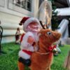 Animated Santa Riding Reindeer – Christmas Ornament