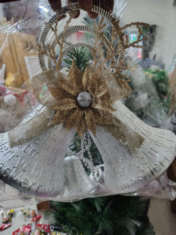 Silver & Gold Christmas Bell Hanging – 250g