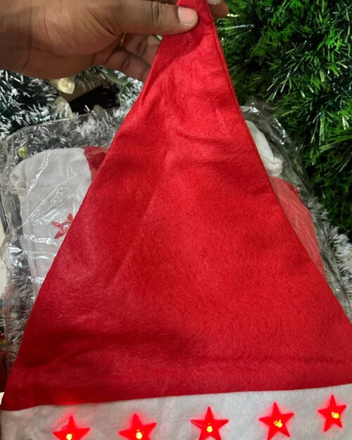 LED Santa Hat – Red Star Lights