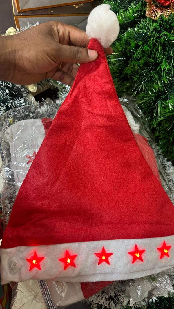 LED Santa Hat – Red Star Lights