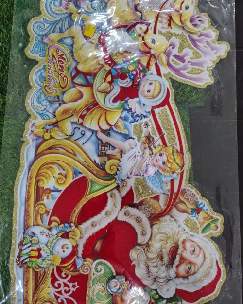 9069f364-f831-42c2-a351-ec8c5383c09e Merry Christmas Decorative Wall Hanging – Festive Glitter Banner