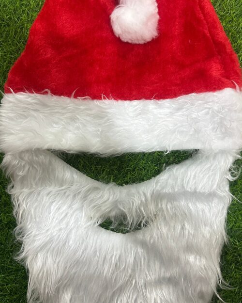 9f976ae3-b2ff-42b5-a5ac-27e4346c7e16 Santa Cap + Long Beard Set