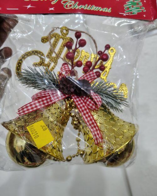 Golden Christmas Hanging Bells Decoration