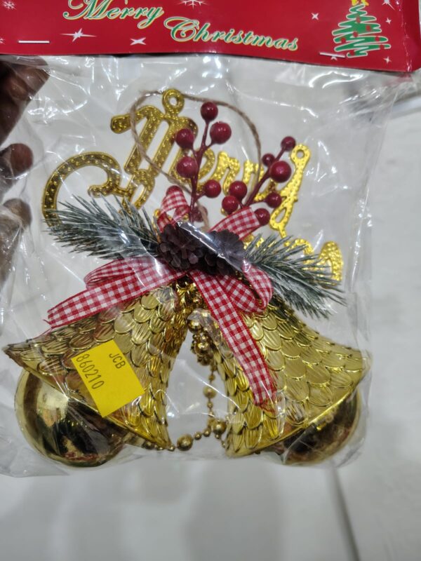 Golden Christmas Hanging Bells Decoration