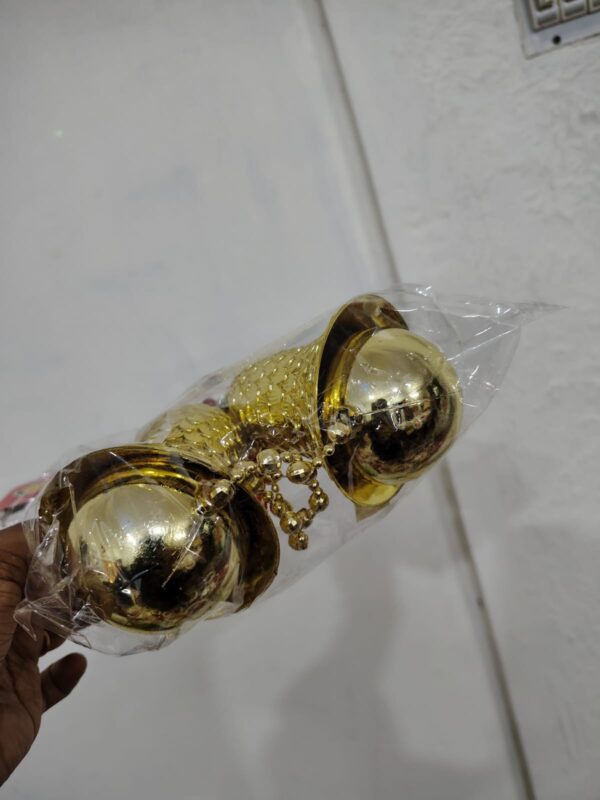 Golden Christmas Hanging Bells Decoration
