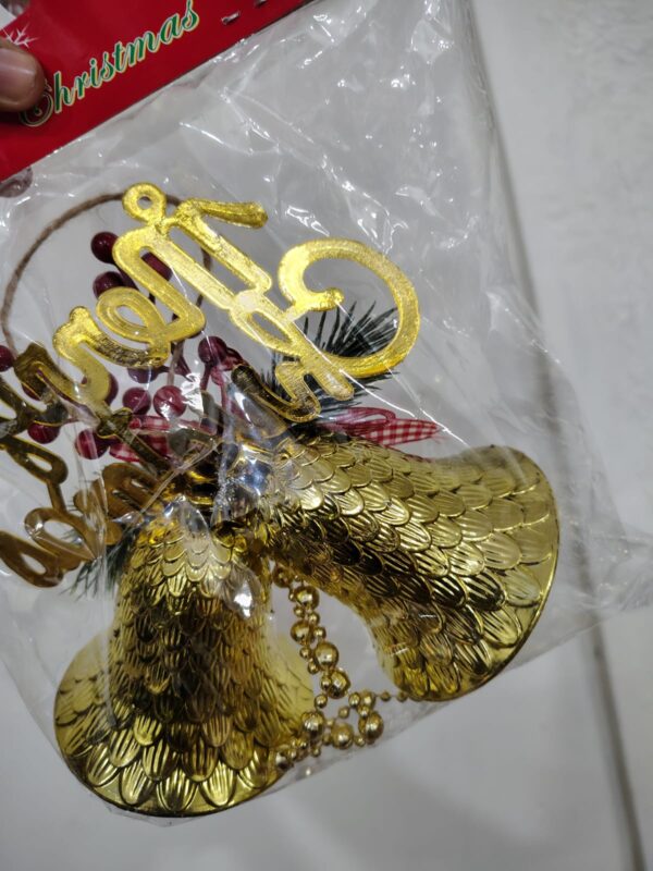 Golden Christmas Hanging Bells Decoration