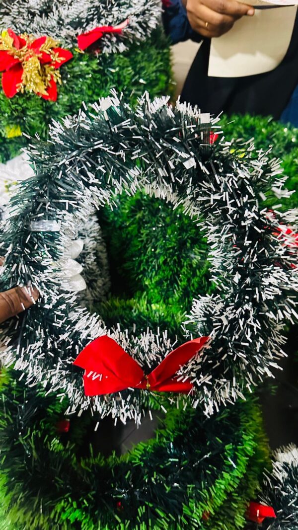 Snow-Tipped Christmas Wreat