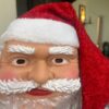 Santa Claus Face Mask with Hat
