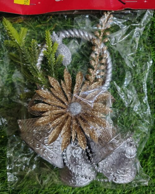 a15244d8-1e1e-40c7-b65c-2ff154b63680 Silver Christmas Hanging Bell Décor – 200g